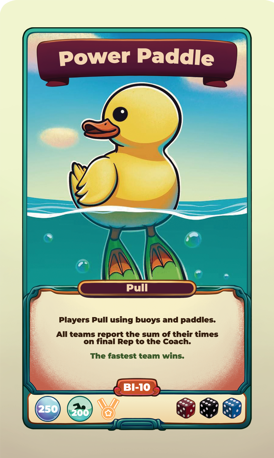 Power Paddle challenge card